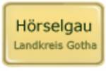 Hörselgau - Landkreis Gotha - Ortsschild