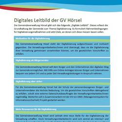 Digitales Leitbild der Gemeinde Hörsel
